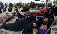 فرزند سید حسن نصرالله در موکب اربعین