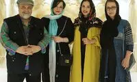 شریفی نیا در کنار دختران و همسر سابقش