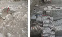 کشف یک حمامِ اسلامی در قلعه آلاجوق اردبیل