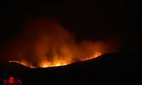 آتش سوزی گسترده در مراتع شازند