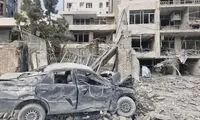 رفتار عجیب گزارشگر با زنی که خانه‌اش منفجر شد
