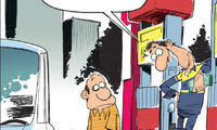کارتون: جایزه برای خرید کارتی بنزین