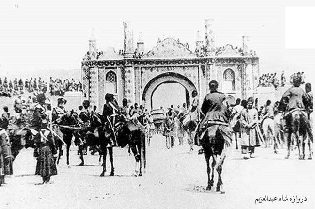 قدیمیترین عکس موجود از دروازه شاه عبدالعظیم