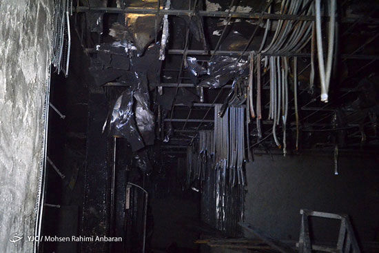 عکس: هتل قصر مشهد در آتش سوخت