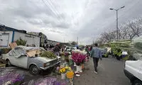 حال و هوای بازار گل تهران در آستانه سال تحویل