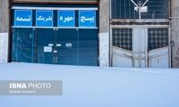 بارش کم‌سابقه‌ی برف در کیاسر مازندران