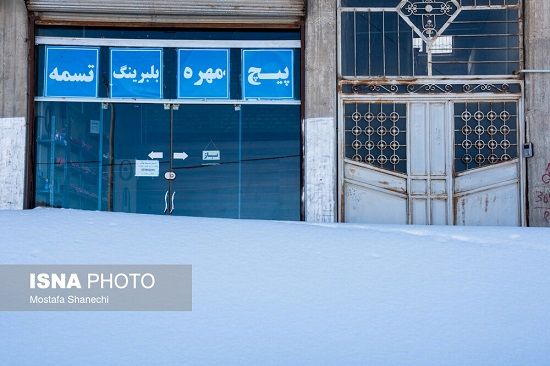 بارش کم‌سابقه‌ی برف در کیاسر مازندران