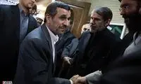 عکس:احمدی‌نژاد در مراسم‌ختم پدر محصولی