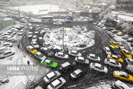 ترافیک سنگین در برخی نقاط تهران