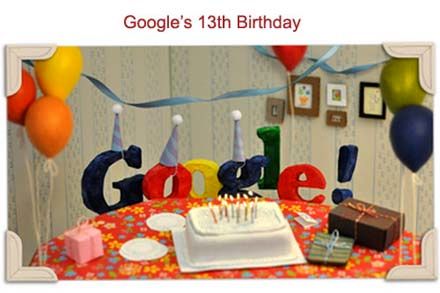 کیک جشن تولد گوگل را دیده اید؟