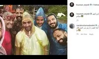 هومن سیدی و نوید محمدزاده در سریال «قورباغه»