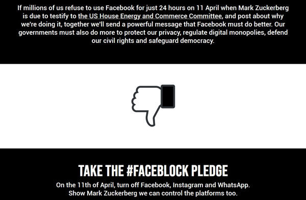 جنبش تحریم فیس‌بوک، اینستاگرام و واتس‌اَپ