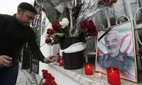 ادای احترام مردم روسیه به شهید سلیمانی