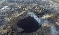 تصویر هوایی از محله انفجار دیروز در بیروت