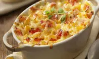 طرز تهیه سوفله سیب زمینی سرخ کرده پنیری