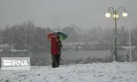 تصاویر؛ میاندوآب در یک روز پاییزیِ برفی