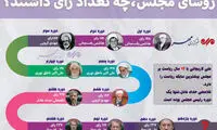 روسای مجلس، چه تعداد رای داشتند؟