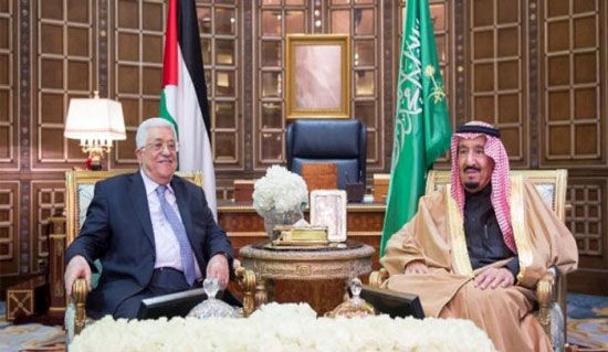 محمود عباس با پادشاه عربستان دیدار کرد