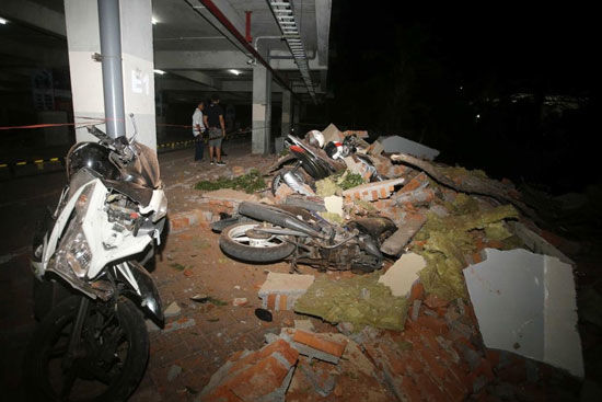 تصاویر منتشر شده از زلزله مهیب در اندونزی