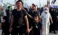 پیاده‌روی زائران اربعین در مسیر نجف به کربلا