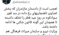 انتقاد علی مطهری از ناهنجاری گردشگران سد لفور