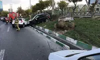 تصادف زنجیره ای در بزرگراه حقانی
