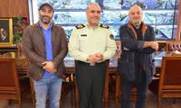 دیدار رئیس پلیس تهران با عوامل «پایتخت»