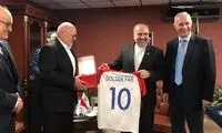 اهدای لباس لوکا مودریچ به سلطانی‌فر