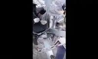 لحظه ناهار خوردن کارگران در خطرناک‌ترین جای ممکن!
