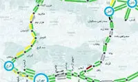 آخرین نقشه ترافیکی جاده‌های هراز و چالوس