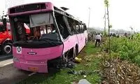 عکس: واژگونی مرگبار اتوبوس در اتوبان آزادگان