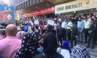 بازداشت برخی تجمع‌کنندگان مقابل شهرداری تهران