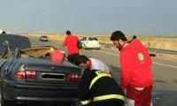 یک فوتی و 4 مصدوم در برخورد سمند با نیوجرسی