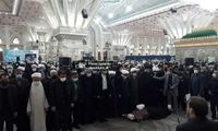 اقامه نماز سیدحسن بر پیکر جلالی خمینی