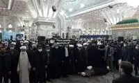 اقامه نماز سیدحسن بر پیکر جلالی خمینی