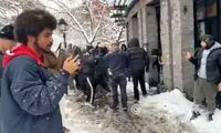 برف‌بازی مردم نیویورک با پلیس سوژه شد
