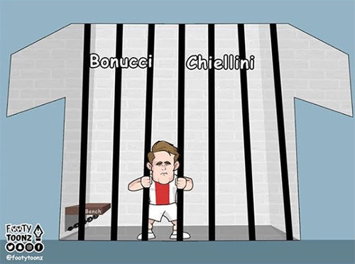 کاریکاتور: دلیخت در زندان یوونتوس
