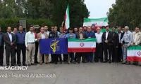 زنجیره انسانی حمایت از سپاه در جزیره خارک