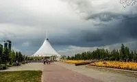 چشم غول پیکر در آسمان قزاقستان