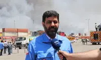 پایان عملیات اطفای حریق اسکله شهید رجایی اعلام شد