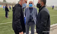برخورد گرم روانخواه با فکری در تمرین استقلال