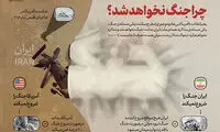 اینفوگرافی: چرا جنگ نخواهد شد؟