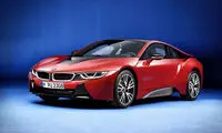 بی ام و i8 با رنگ قرمز سفارشی +عکس