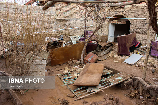 شهر سیل زده بردسیر در کرمان