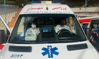 مسعود شجاعی شیشه آمبولانس را شکست