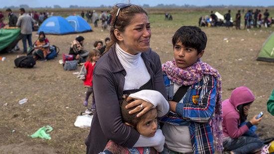 تصاویری از مادران پناهجو