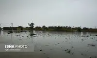 جاری شدن سیل در اروندکنار خوزستان
