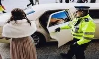 جا گذاشتن عروس در پمپ بنزین +عکس
