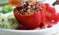 طرز تهیه فلفل دلمه ای شکم پُر