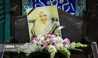 تصاویری از مراسم ختم مادر زهرا رهنورد